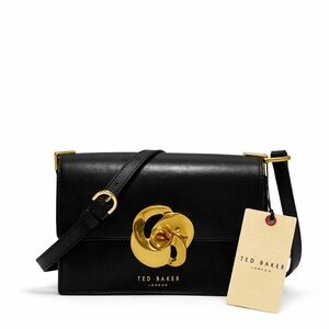 Ted Baker Black Crossbody Bag with Gold Detail
